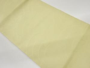 紗 曲線に桔梗模様織出し名古屋帯